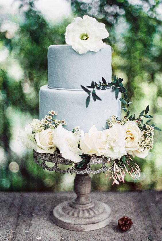 Pastel de Boda azul